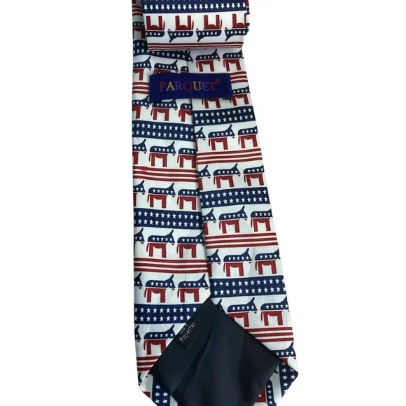 Red and Blue Patriotic Tie - Picture 2 of 4